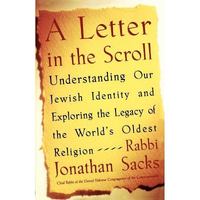 A Letter in the Scroll - by  Rabbi Jonathan Sacks (Paperback)