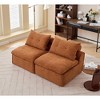 Anybear Modular Sofa, Neck Pillow-Back Lounge Sofa Chair, At will DIY, Soft Chenille Fabric, 2 Seats - 4 of 4