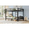 Okak Metal Loft Bunk Bed Heavy Duty Bedframe with Ladder & Slats Support for Adults Teens - 3 of 4