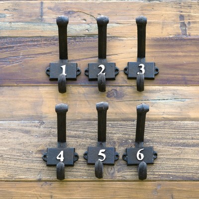 Park Hill Collection Numerical Hooks 1 - 6