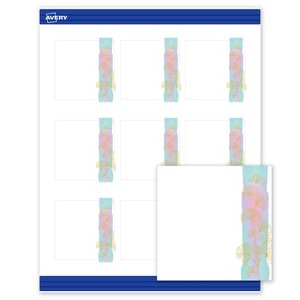 Avery Square Business Cards, Floral Design, 2.5" x 2.5", 90 Total - 1 of 4
