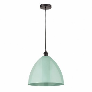Plymouth Dome - 1 Light Cord Hung Mini Pendant In Industrial Style-18.75 Inches Tall and 16 Inches Wide - 1 of 1