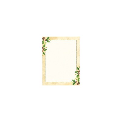 Great Papers! Holiday Stationery Falling Holly 80/Pack (2015049)
