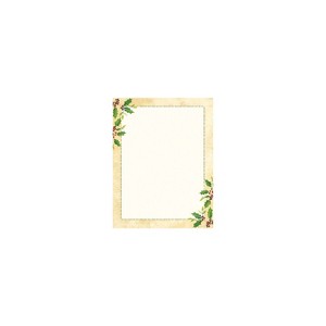 Great Papers! Holiday Stationery Falling Holly 80/Pack (2015049) - 1 of 1