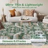 Coolmee Washable Area Rugs, Vintage Large Indoor Rugs for Living Room Bedroom Ultra-Thin Soft Non-Slip Floor Carpet Foldable - 4 of 4