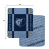 NBA Memphis Grizzlies 60"x70" Reverse Block Wordmark Double Sided Flannel Fleece Blanket - 3 of 3
