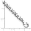Black Bow Jewelry Classic Illusion Diamond Tennis Bracelet in Sterling Silver - 7 Inch - 4 of 4
