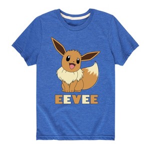 Boys' - Pokémon - Happy Eevee Short Sleeve Graphic T-Shirt - 1 of 4