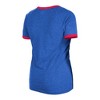 MLB Chicago Cubs Women's Heather Bi-Blend Ringer T-Shirt - 4 of 4