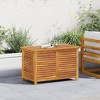 vidaXL Garden Storage Box with Louver 35.4 in.x19.7 in.x22 in. Solid Wood Acacia - 3 of 4
