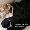 GentleSoft Queen Blanket, Cozy Fleece Throw, 90x90 Inches, Black for Women Girls - 3 of 4