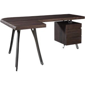 Hekman 28422 L-Desk Gray Finish - 1 of 3