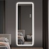 NicBex Rounded Corners Full Length Mirror, 65"x21" Wall Mounted Full Body Mirrors with LED for Bedroom Living Room Entryway - 4 of 4