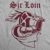 Mens Funny T Shirt Sir Loin Sarcastic Food Graphic Tee For Men - Crazy Dog Men's T Shirt - 2 of 4
