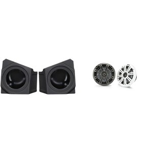 Kicker 45KM654 6.5" Marine Speakers Bundled with Kick Pods Compatible with 2020-2024 KRX1000 - 1 of 4