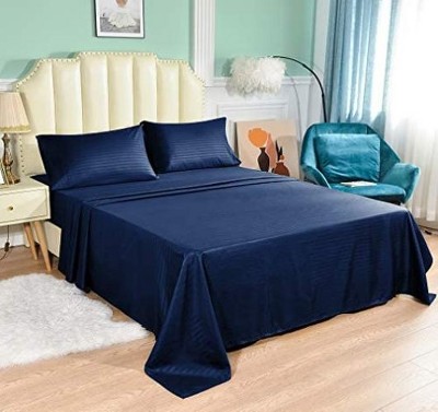 Jacler Bed Sheet Set 1800 Thread Count With Deep Pockets King - Navy ...