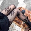 Anna-Kaci Women's Sheer Floral Pattern Tights Mesh Legwear with Subtle Texture - 2 of 4
