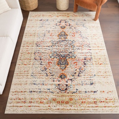 Nuloom Distressed Global Sarita Area Rug, 4' x 6', Beige