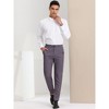 INSPIRE CHIC Men's Houndstooth Geometric Printed Color Block Dress Pants - 3 of 4