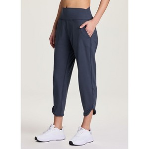 RBX Active Women's Buttery Soft Jogger Pants Clean Waisted Cropped Lounge Ankle Pants with Pockets - 1 of 4