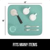 LunaLulinlk Dish Drying Mat Thick Absorbent Microfiber Mat for Under Dryer Rack 16x18 In Mint - 2 of 4