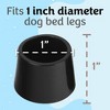 Impresa 4 Pack 1” Wide Elevated Dog Bed Feet to Protect Floors - Raised Dog Bed Stabilizers to Reduce Sliding - Dog Cot Feet - 3 of 4