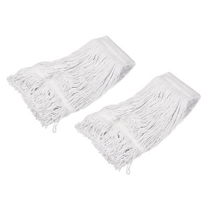 Unique Bargains Cotton Yarn Commercial Mop Heads Replacement 2 Pcs - 1 of 4