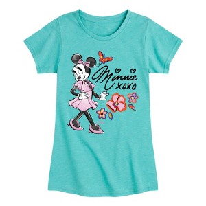 Girls' - Disney - Minnie Mouse Fitted Short Sleeve Graphic T-Shirt - 1 of 4