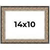PosterPalooza | Photo Size Ornate Silver Picture Frame - UV Acrylic, Foam Board Backing, Hanging Hardware - 2 of 4