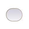 Elegant Lighting Metal Frame Oval Mirror 24x30 - 4 of 4
