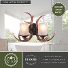 VAXCEL Yoho Bronze Rustic Antler Bathroom Wall Light Fixture - 4 of 4