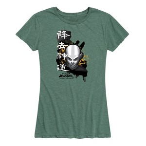Women's - Avatar: The Last Airbender - Aang Ink Splatter Short Sleeve Graphic T-Shirt - 1 of 4