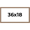 PosterPalooza | Panoramic Slim Profile Gold Picture Frame - UV Acrylic, Foam Board Backing, Hanging Hardware - 2 of 4