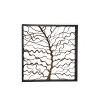 Wood Tree Branch Wall Decor with Black Frame Brown - Olivia & May - 4 of 4