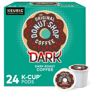 The Original Donut Shop Dark Keurig K-Cup Coffee Pods - Dark Roast - 24ct - 1 of 4