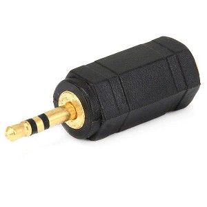 Monoprice 2.5mm TRS Stereo Plug to 3.5mm TRS Stereo Jack Adapter, Gold Plated - 1 of 2