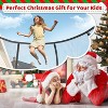 Zevemomo 16FT Pumpkin Trampoline with Safety Net & Ladder, Coated Metal Frame, ASTM Certified for Kids & Adults, Large Outdoor Backyard Trampoline - 3 of 4