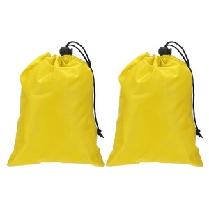 Unique Bargains Tear-Resistant Polyester Traveling Laundry Bag with Drawstring 2 Pcs - 1 of 4
