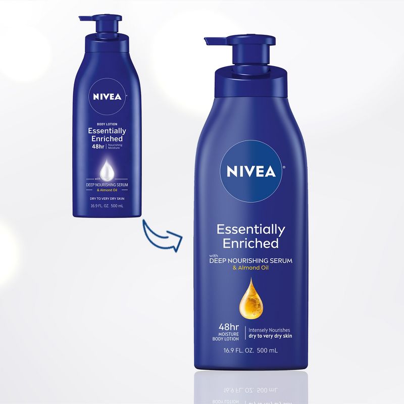 Nivea Essentially Enriched Hand and Body Lotion - 16.9 fl oz, 3 of 13