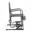 ALEXOUN Outdoor Camping Lounge Chair Portable Folding Chair with Solid,Durable Armrests,Drink Holder & Comfortable,Backrest 250 lbs Capacity - 4 of 4