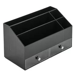 mDesign Plastic Nail Polish Storage Organizer Caddy Box, 5 Sections