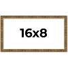 PosterPalooza | Panoramic Textured Gold Picture Frame - UV Acrylic, Foam Board Backing, Hanging Hardware - 3 of 4