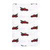 Hudson Baby Infant Boy Cotton Flannel Burp Cloths, Christmas Tree Truck, One Size - 3 of 4