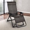 Tangkula Patio Rattan Wicker Recliner Chair Zero Gravity Folding Chaise Lounger - 4 of 4