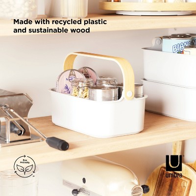 Umbra 4.88" Bellwood Bin Natural: Kitchen Storage Organizer, Multi-Compartments, ABS Material, 5-Year Warranty — фото 6