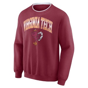 NCAA Virginia Tech Hokies Men's Crew Fleece Sweatshirt - 1 of 3