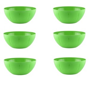 YBM Home Plastic Serve Mixing Bowl, Pack of 6 - 1 of 4