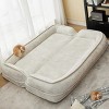 Accent Bean Bag Lounger Modern with Thick Foam Cushion and Adjustable Backrest for Living Room 71 Inch Wide-3irtyhousy - 2 of 4