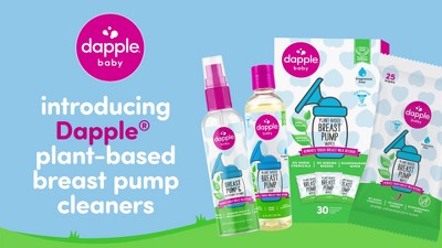 Dapple Clinical Plant Based Breast Pump Cleaner And Breast Pump Wipes 25 ct