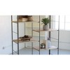 Adjustable Recycled Wood and Metal Shelf Unit – 72" Tall Industrial Storage by Kalalou - 2 of 3